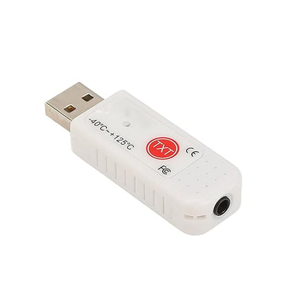 GOWENIC TEMPer2 USB Computer Thermometer Inside Outside,Dual Temperature Sensor Logger, Ambient Temperature Monitoring Data Recorder,Upper Lower Limit Temperature Alarm,for