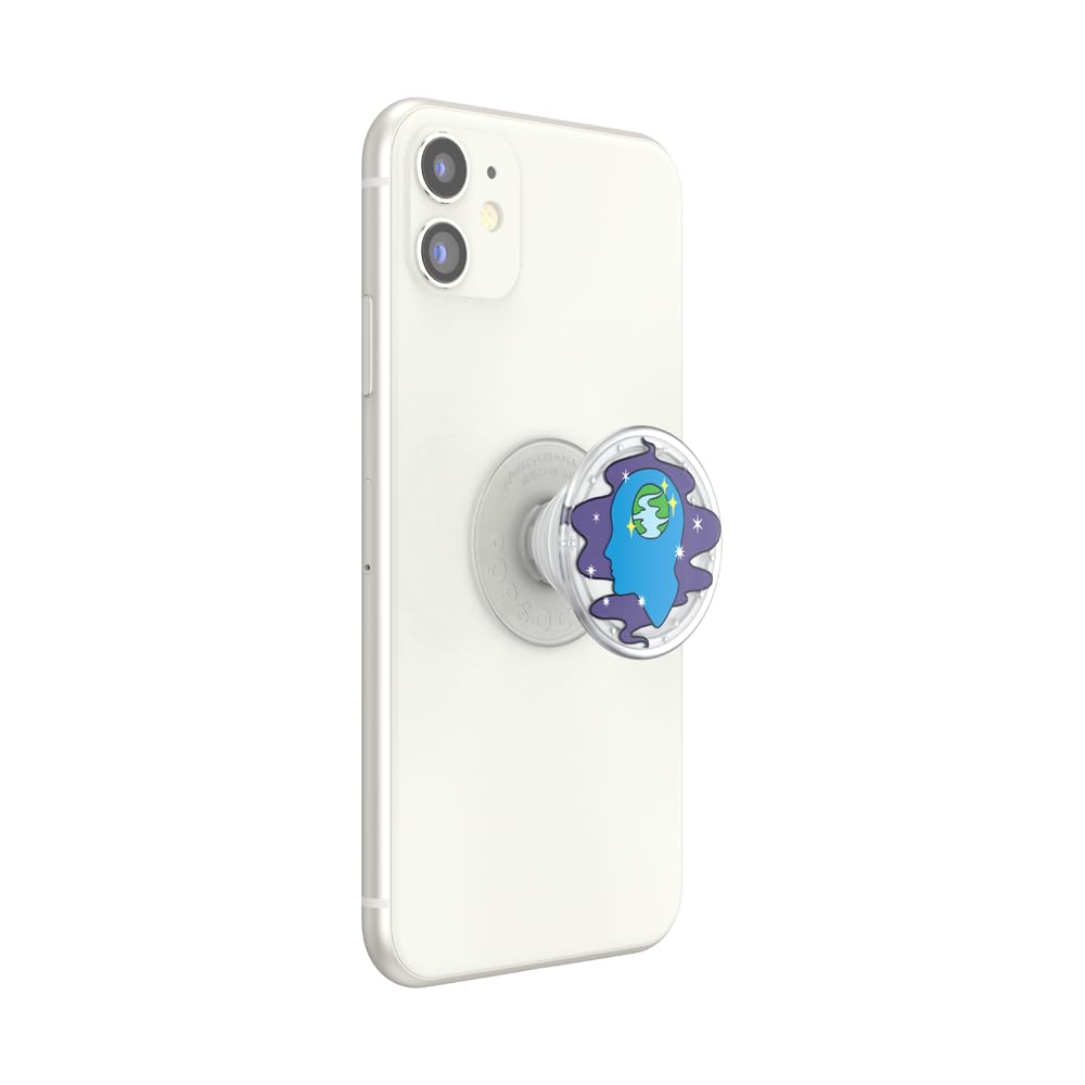 PopSockets Adhesive Phone Grip, Holder, Phone Stand, Plants - Translucent Open Minded