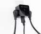 Clamper 3-Outlet Surge Protector 1800 Joules, 1875W, for TV, PC, Xbox, PS5, Refrigerators and Other Appliances (Compact Wall Surge Protector), iCLAMPER Power 3, 1-Pack Black