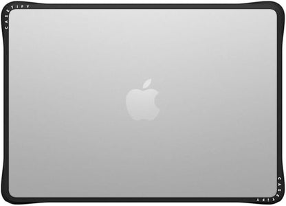 CASETiFY Impact MacBook Air 13.6" (M2-M4) Case [Cushioned Impact Corners/Scratch-Resistant/Anti-Slip Grip] - Clear Black