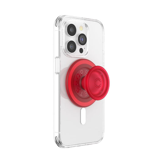 PopSockets Phone Grip for MagSafe, Magnetic Holder- Danger Red