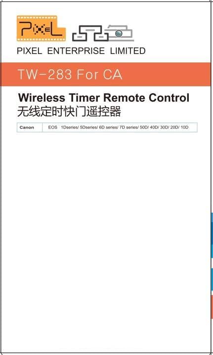 Pixel TW283-N3 Wireless Remote Shutter Intervalometer Compatible with Canon