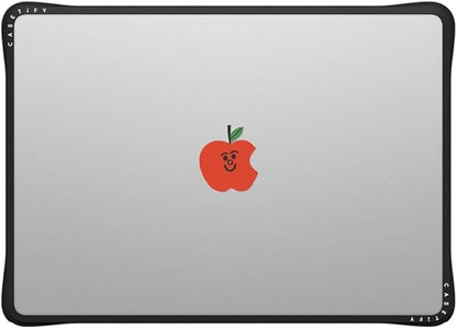 CASETiFY Impact MacBook Air 13.6" (M2-M4) Case [Cushioned Impact Corners/Scratch-Resistant/Anti-Slip Grip] - Apple MacBook Case - Clear Black