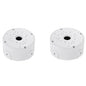 Universal Bullet Security Camera Junction Box Mount Bracket Plastic Rainproof Junction Box Mount Bracket for IP Camera Electric Enclosure, Indoor/Outdoor Wall Cable Junction Base Boxes (2 Pack)