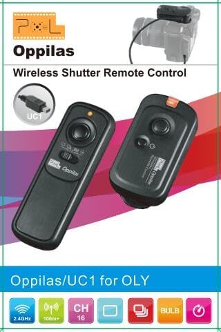 Pixel 2.4GHz Wireless Remote Shutter Release UC1 for Olympus RM-UC1 E-M1 E-M5 E-M5-II E-M10 E-M10-II Pen-F EPL8 EPL7 EPL6 EPL5 EPL3 EPL2 EP5 EP3 E400 E410 E420 E450 E510 E520 E550 E600 E620 590UZ Dslr
