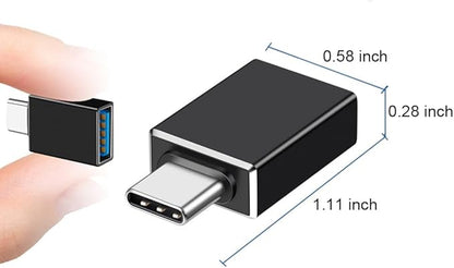 USB C Male to USB A Female Adapter (3 Pack),USB 3.2 GEN2 10Gbps High-Speed Data PD 60W Fast Charging for iMac,MacBook Pro/Air,iPhone 16 15,iPad,Microsoft Surface,Samsung Galaxy S24/23/22,etc.