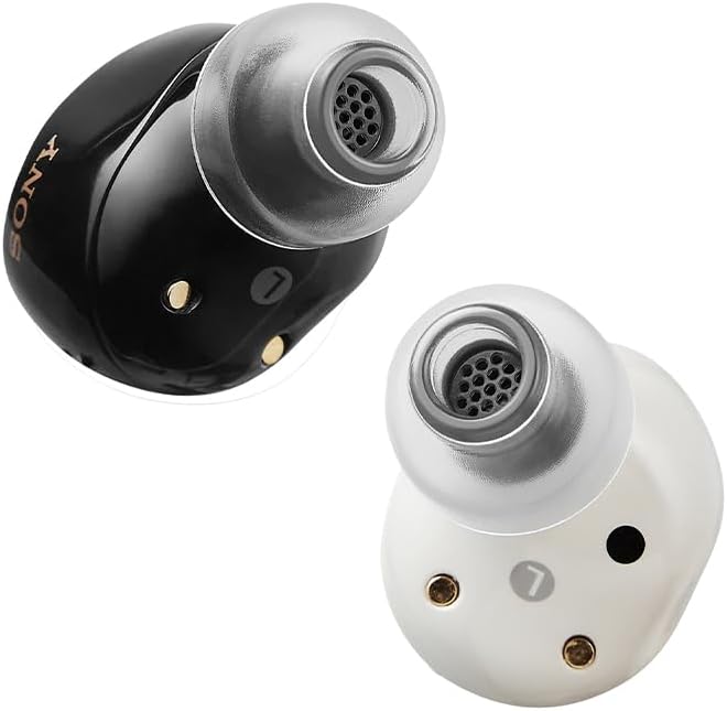 AZLA SednaEarfit Crystal Standard 2 - Earbud Tips for Wireless Headphones - Noise Canceling Earbuds Replacement Tips Eartips Compatible with Sony WF-1000XM5, Beats, Sennheiser, Jabra (2 Pair, L)