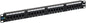 ICC CAT6 Patch Panel, UL Listed & PoE++ Rated Gigabit Applications, Rackmount 24 Port 1U 19-Inch Network Patch Panel with Rear 110 IDC Terminal Blocks for Gigabit Network Switch, Black
