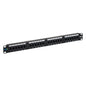 ICC CAT5e RJ45 Patch Panel, 24-Port 1U 19-Inch Rackmount, Black, 1-Pack