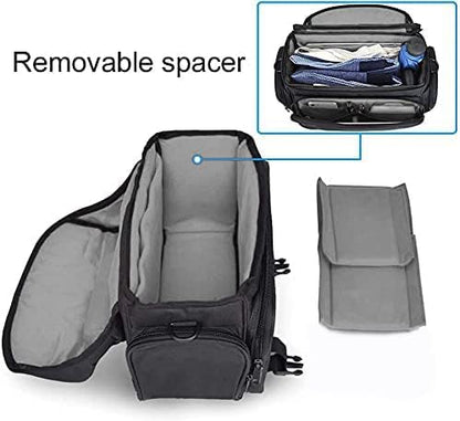 CADeN Camera Bag Case Shoulder Messenger Bag with Tripod Holder Compatible for Nikon, Canon, Sony, DSLR SLR Mirrorless Cameras Waterproof (Black, Small)