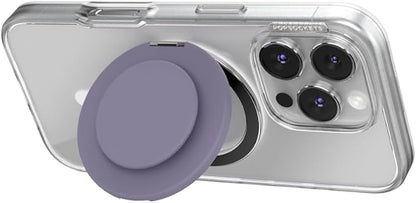 PopSockets Kick-Out Grip for MagSafe, Phone Grip with Built-in Phone Stand, Adjustable Kickstand for Portrait or Landscape, Strong Magnetic Hold, Wireless Charging Compatible - Dusk