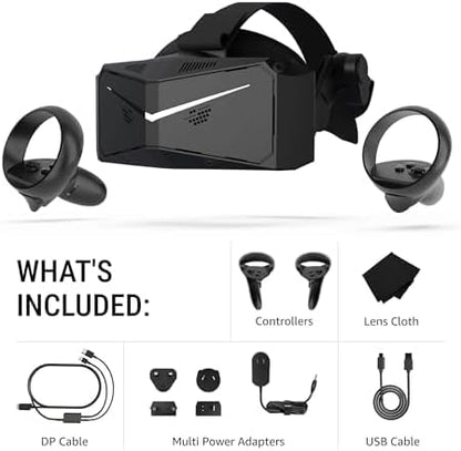 Pimax Crystal Light PCVR Headset Partial Payment Version - 8K Resolution,QLED Display, Light & Comfortable,High Clarity VR for Flight Simulator, Compatible with MSFS, iRacing & More, DMAS