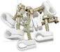 STEREN Coaxial Cable Clips - Cable Holder - Wire Clips - Siding Clips for Hanging - Cord Holder for Desk - Cable Clamps (White, 200 Count - Single Screw)