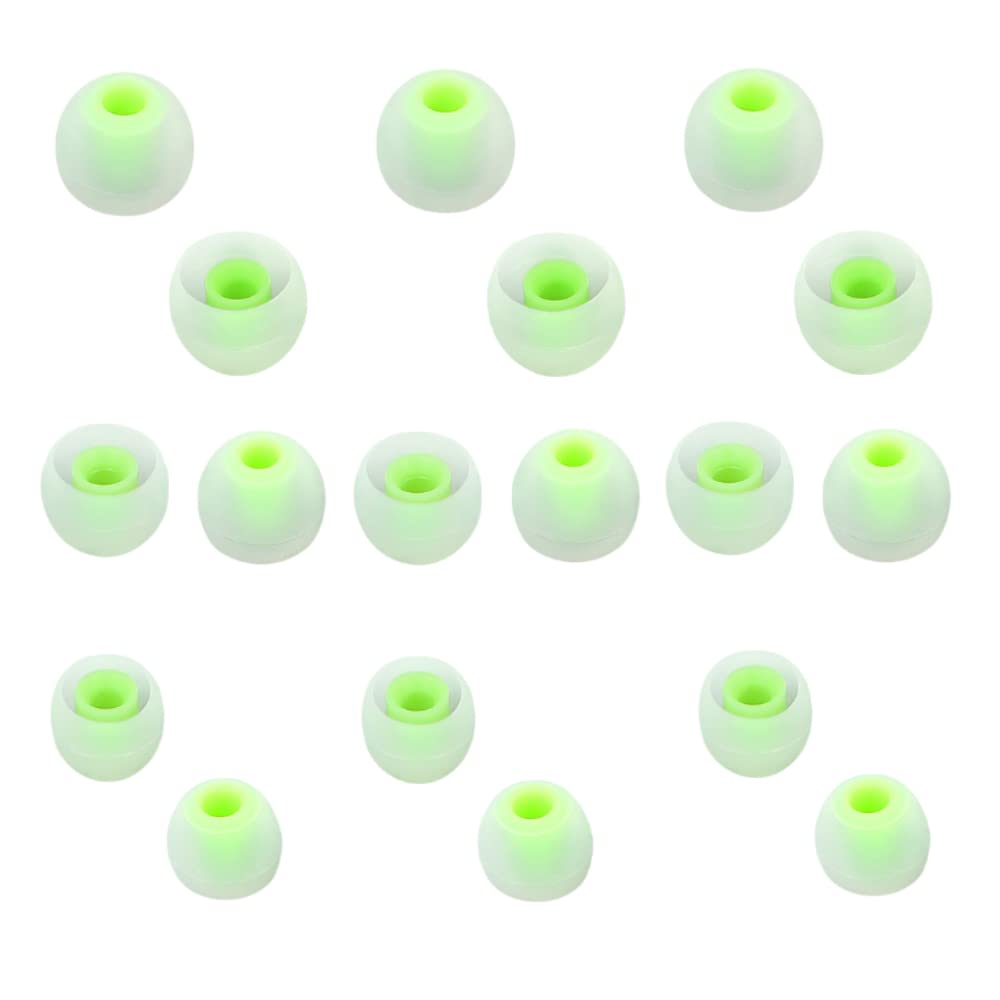 Earbuds Replacement Tips Silicone Earbud Tips Ear Gels Fit for Inner Hole from 3.8mm - 5.1mm Earphones 9 Pairs S/M/L