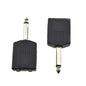 HAHIYO 3 RCA F-2x3.4 RCA F Stereo Plug Interconnect Audio One Male 3.4mm(1/8inch) Two Male 3mm(1/8inch) Adapter Splitter Good Signal Sound Snap Tight Not Wobble for Headphone Guitar Black 2pcs