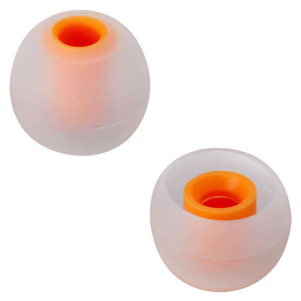 Earbud Tips Soft Silicone Earbuds Replacement Tips Fit for in-Ear Headphones(Inner Hole from 3.8mm - 4.2mm Earphones) 9 Pairs S/M/L