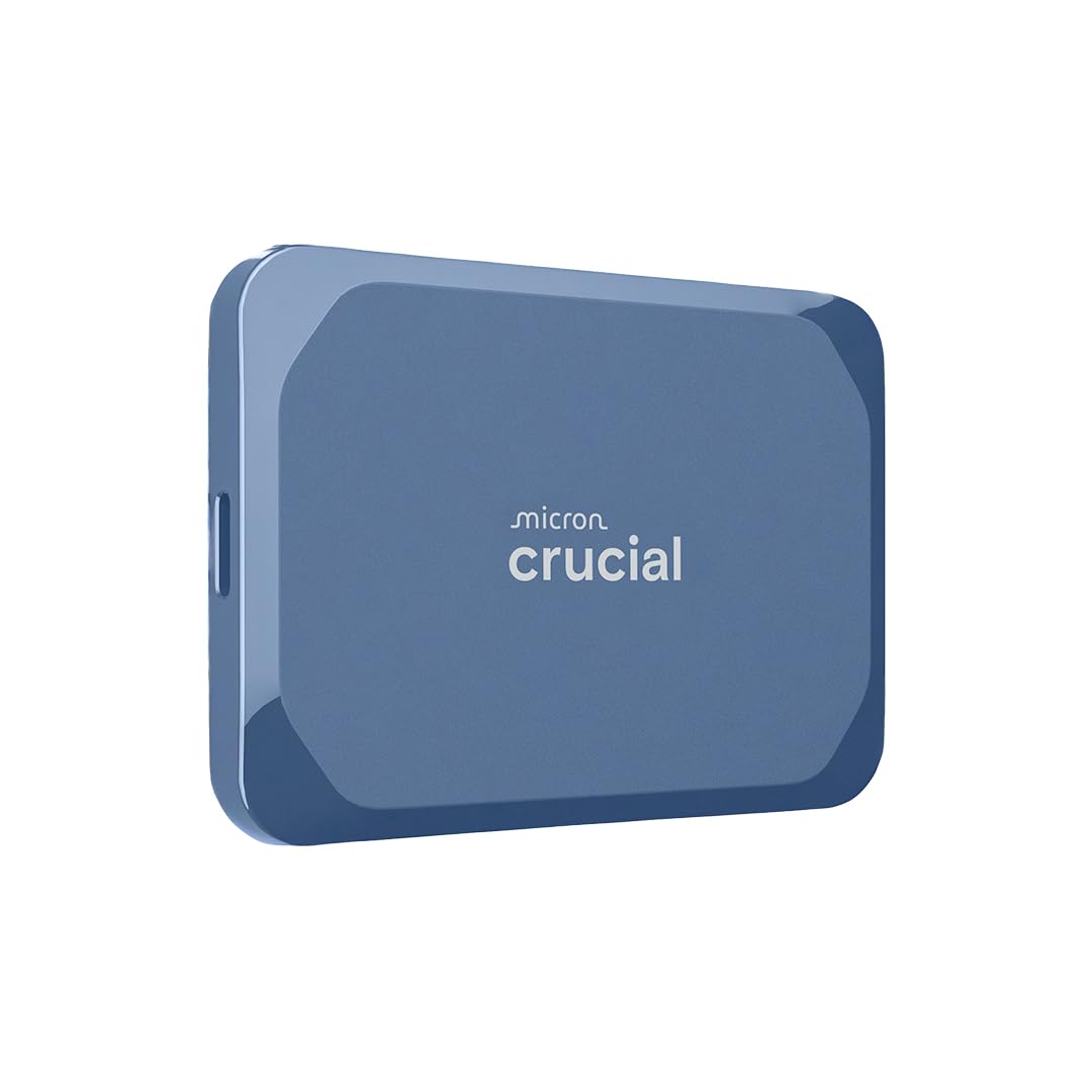Crucial X10 8TB Portable SSD, Up to 2,100MB/s, USB 3.2 USB-C, External Solid State Drive, Compatible with Windows, Mac & Android, Durable Storage for Games, Photos & Files, Blue - CT8000X10SSD9-02