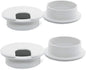 4pcs 2 Inch Desk Wire Cord Cable Grommets Hole Cover for Office PC Desk Cable Cord Organizer Plastic Cover (White-4Pcs)