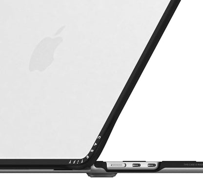 CASETiFY Impact MacBook Air 13.6" (M2-M4) Case [Cushioned Impact Corners/Scratch-Resistant/Anti-Slip Grip] - Fruit Salad - Clear Black