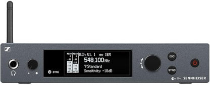 Liquid Audio Sennheiser ew IEM G4-Twin-A Wireless in-Ear Monitoring System Bundle w/Pig Hog PHM10 8mm Mic Cable, 4-Pack Blucoil AA Batteries Polishing Cloth