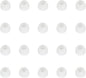 Silicone Small Replacement Earbud Tips Eartips for in- Ear Headphones Rubber Tips Earbud Replacement Earbuds Cap 10 Pairs (White)