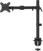 Amazon Basics Adjustable Single Monitor Arm Desk Mount, Holds up to 32" (38” Ultrawide) and 22 lbs, Adjustable Tension, VESA 75x75/100x100, Black
