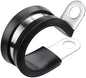 LOKMAN 20 Pack 2 Inches Stainless Steel Cable Clamp, Rubber Cushioned Insulated Clamp, Metal Tube Holder for Tube, Pipe or Wire Cord Installation