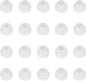 10 Pairs Silicone Medium Replacement Ear Tips - Eartips for In-Ear Headphones - Rubber Tips Earbud Covers - Earbud Cap (White)