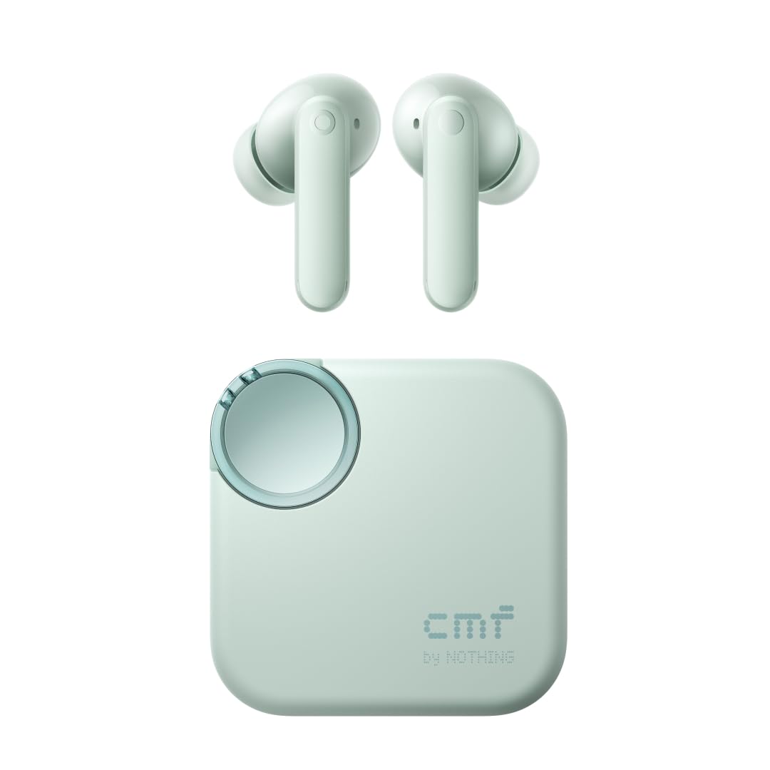 CMF By Nothing Buds 2 48dB Hybrid ANC True Wireless Earbuds, Strong and Comfort Noise Cancelling, Ultra Bass and Dirac Sound, in-Ear Detection, 55H Playtime, 6ENC Mics, Bluetooth 5.4Light Green