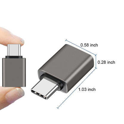 USB C Male to USB A Female OTG Adapter (2 Pack),USB 3.2 GEN2 10Gbps High-Speed Data PD 60W Fast Charging for iMac,MacBook Pro/Air,iPhone 16 15,iPad,Microsoft Surface,Samsung Galaxy S24/23/22,etc.