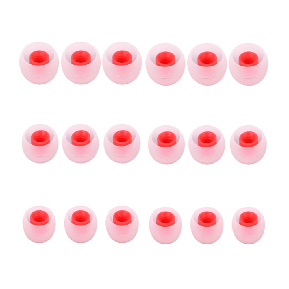 Earbuds Replacement Tips Silicone Earbud Tips Ear Gels Fit for Inner Hole from 3.8mm - 5.1mm Earphones 9 Pairs S/M/L
