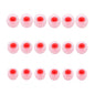 Earbuds Replacement Tips Silicone Earbud Tips Ear Gels Fit for Inner Hole from 3.8mm - 5.1mm Earphones 9 Pairs S/M/L