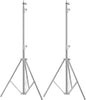 Heavy Duty Light Stand Tripod Stand for Photography, 9.19 Feet/2.8m Stainless Steel Light Tripods for Softbox, Speedlight, Strobe Light, Umbrella - Pack of 2