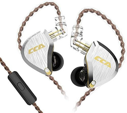 CCA C12 in Ear Monitor Headphones 5BA 1DD Hybrid HiFi Gaming IEM Earphones Noise Isolating Stereo Wired Earbuds for Musicians Audiophile Singers DJ