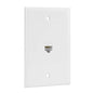 Ethernet Wall Plate, 1 Port Cat 6 RJ45 Keystone Female to Female Wall Plate Compatible with Cat7/6/6e/5/5e Ethernet Devices