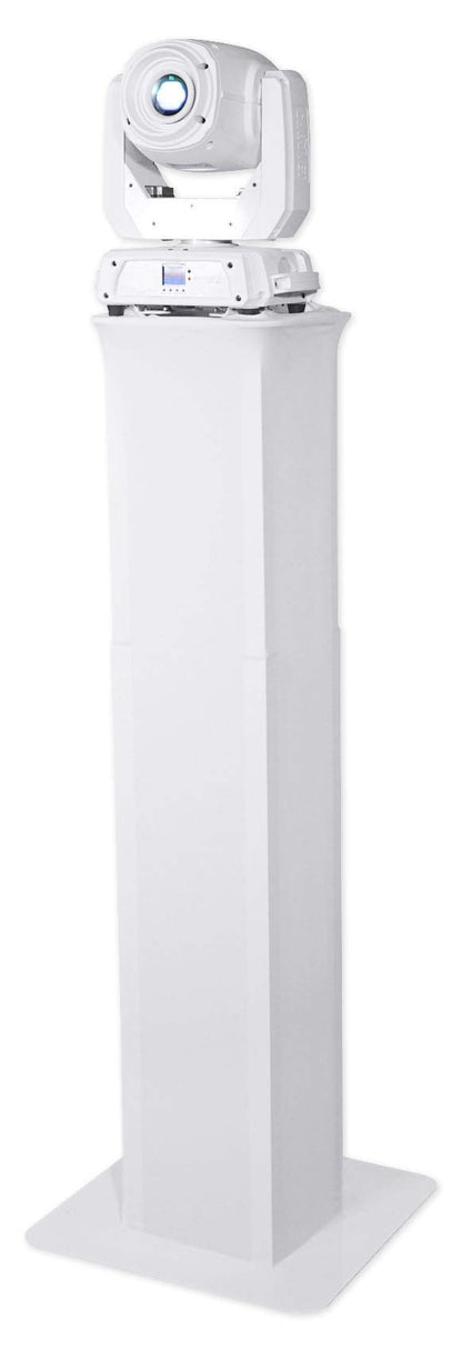 Rockville RTP82W 8 ft Adjustable White Totem Moving Head Light Stand