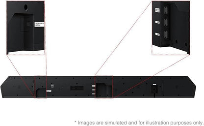 Samsung Q-Series Soundbar HW-Q900F 7.1.2 ch Subwoofer (2025 Model) Smart Integration, Wireless Dolby Atmos, Q-Symphony