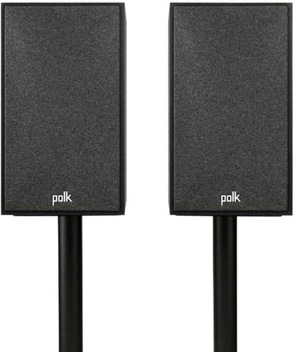 Polk Monitor XT20 Pair of Bookshelf or Surround Speakers - Hi-Res Audio Certified, Dolby Atmos & DTS:X Compatible, 1" Terylene Tweeter & 6.5" Dynamically Balanced Woofer (Pair, Midnight Black)