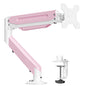 Suptek Monitor Mount Gas Spring Monitor Arm Desk Mount Fully Adjustable Fits 17 20 22 23 24 26 27 32 35 inch Monitors Weight Capacity up to 24.25 lbs, White