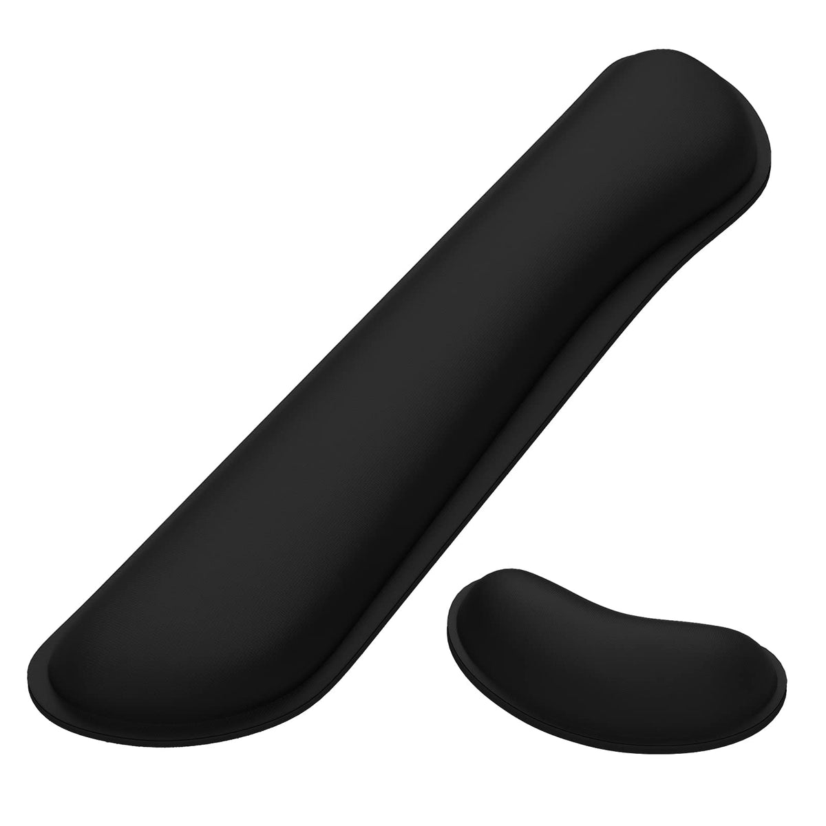 Dapesuom Enlarge Keyboard Wrist Rest, Memory Foam Keyboard Wrist Cushion for Computer Desk Mats Support, Typing Pain Relief Ergonomic Mouse Pad Rests with Non-Slip Base for Gaming Laptop, Navajo White