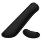 Dapesuom Enlarge Keyboard Wrist Rest, Memory Foam Keyboard Wrist Cushion for Computer Desk Mats Support, Typing Pain Relief Ergonomic Mouse Pad Rests with Non-Slip Base for Gaming Laptop, Navajo White
