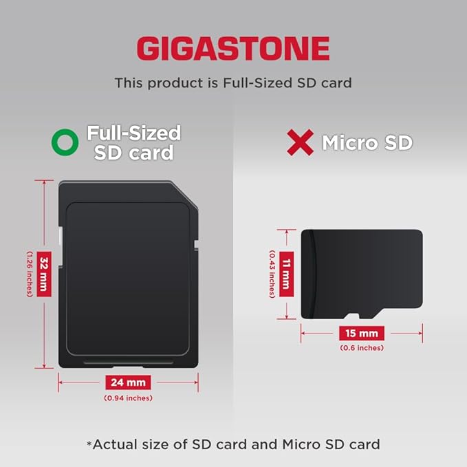 GIGASTONE 32GB SD Card 50-Pack UHS-I U1 Class 10 SDHC Memory Card High-Speed Full HD Video Compatible with Canon Digital Camera, SPYPOINT TACTACAM WOSPORTS Trail Camera, with 50 Mini Cases