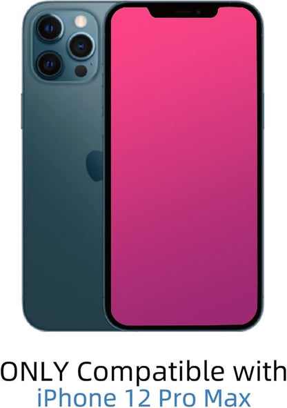 EGKimBa Privacy Screen Protector compatible with iPhone 12 Pro Max, 6.7 inch Gradient Colorful Electroplated Anti-Spy Anti-Blue Light Easy Installation Tempered Glass