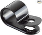 GTSE Black Nylon Plastic Cable Clamps, 3/8" Screw Mounts for Cable, Rope, Tube Management, 100 Pack