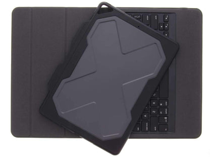 ZAGG Rugged Messenger for iPad Pro 10.5" & Pad Air 10.5" (Gen 3) - 7 Color Backlit Case and Bluetooth Keyboard - Black