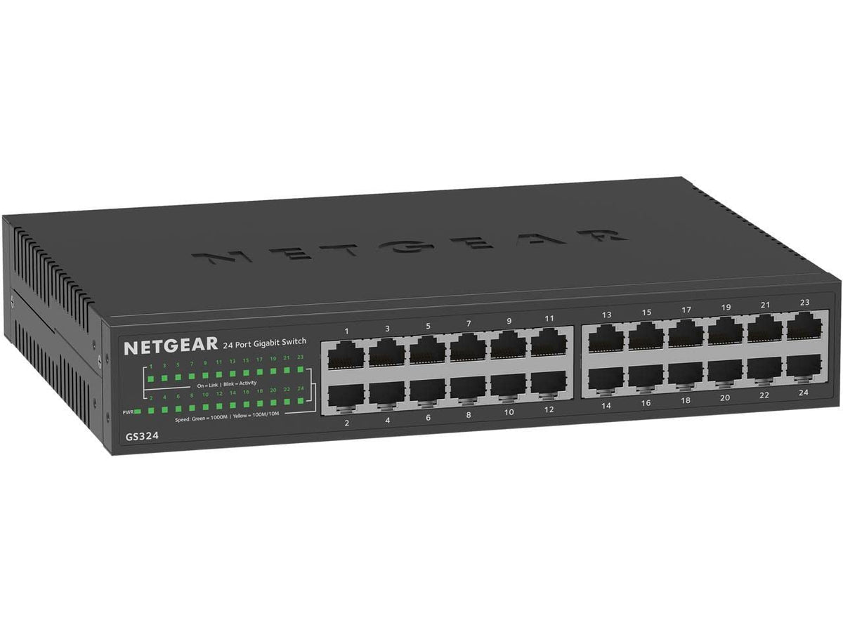 NETGEAR 24-Port Gigabit Ethernet Unmanaged Network Switch (GS324)