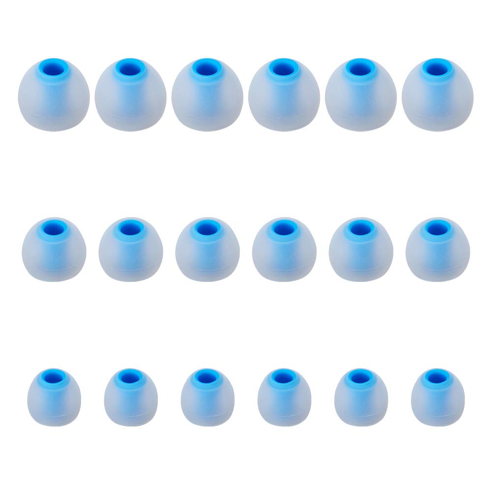 Earbud Tips Soft Silicone Earbuds Replacement Tips Fit for in-Ear Headphones(Inner Hole from 3.8mm - 4.2mm Earphones) 9 Pairs S/M/L