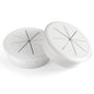 HYCC 2 Pack 2-3/8 Inch Flexible Desk Grommet,Organize Wires and Cables on Office Equipment, Computer Components, Entertainment Systems Effectively - Color: White