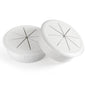 HYCC 2 Pack 2-3/8 Inch Flexible Desk Grommet,Organize Wires and Cables on Office Equipment, Computer Components, Entertainment Systems Effectively - Color: White