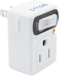 SYCON Adapter Outlet Extender with Night Light, Wall Outlet with Switch on off, Outlet Splitter with 2 Outlets